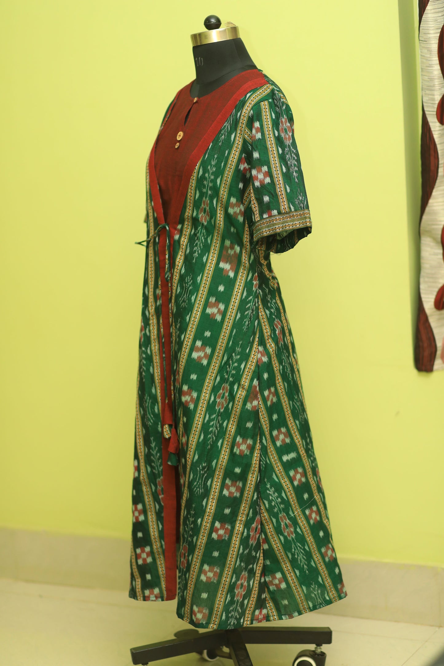 Evergreen Elegance Jacket Dress