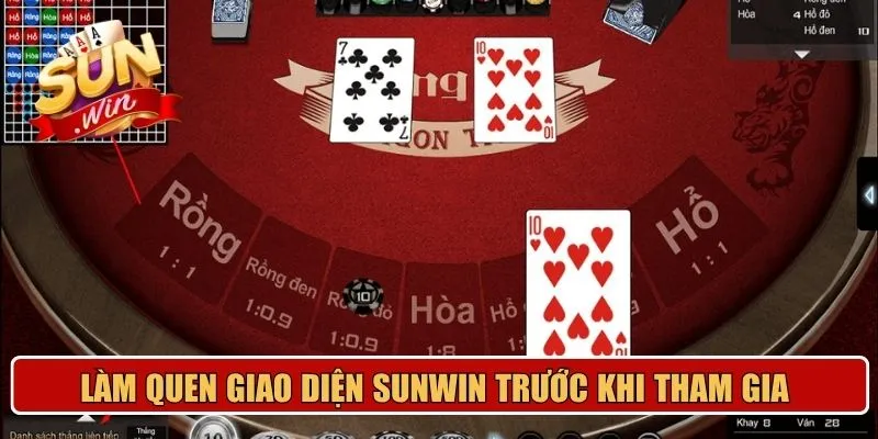 Làm quen giao diện Sunwin trước khi tham gia